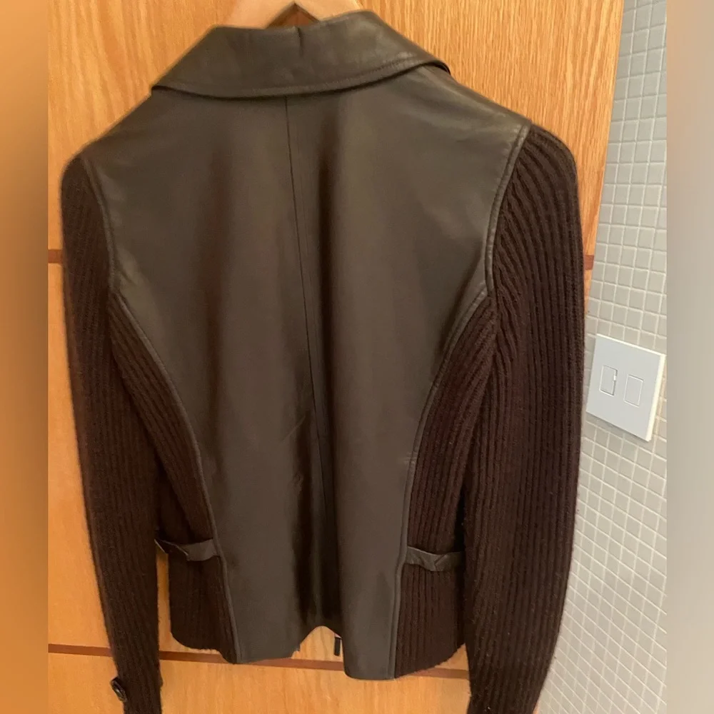 Cashmere & Leather Jacket - Picture 2 of 10